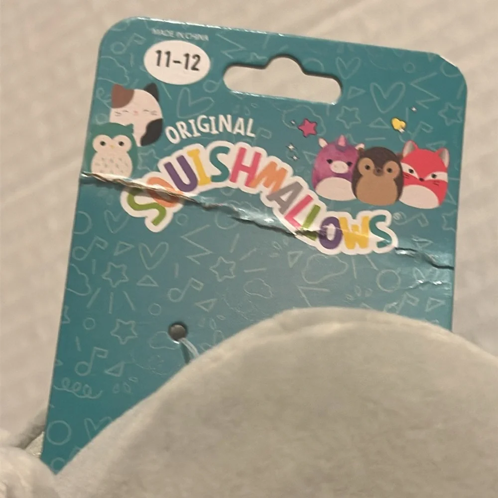 Squishmallows Koala Slippers Size 11/12‎ kids Rare